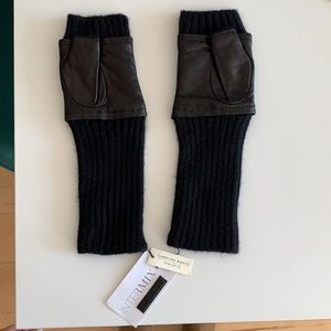Women’s gloves, fingerless knit.  Carolina Amato. Brand new with tags.